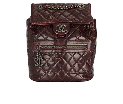 Small Salzburg Backpack, &pound;2,950, Handbags, Bronze/Copper/Red, Leather, Front view